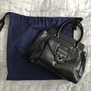 Rebecca Minkoff Ily Black Leather Tote Bag